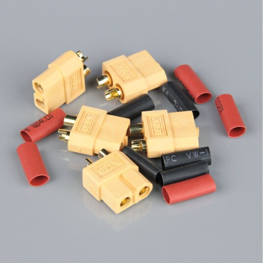 Radient 010025 XT60 FEMALE BATTERY END INCLUDING HEAT SHRINK Radient 010025 XT60 FEMALE BATTERY END INCLUDING HEAT SHRINK