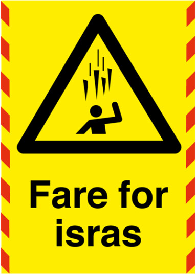 Jo Safety Fare for isras skilt Aluminium med refleks A3 6307034RAA3