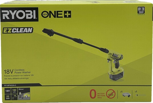 Høytrykkspyler Ryobi RY18PW22 A-0 batteridrevet Uten batteri 22 bar 18 V Høytrykkspyler Ryobi RY18PW22 A-0 batteridrevet Uten batteri 22 bar 18 V