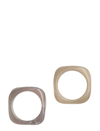 PIECES Pcmille Bracelet 2 Pack Pp Beige One Size PIECES Pcmille Bracelet 2 Pack Pp Beige One Size