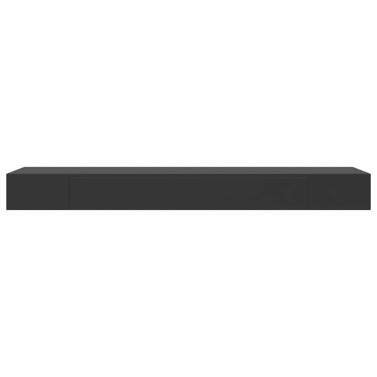 vidaXL Vegghylle med skuff svart 80x25x8 cm vidaXL Vegghylle med skuff svart 80x25x8 cm