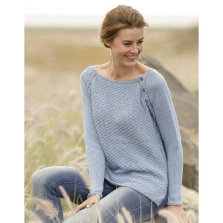 Morning at Home by DROPS Design Genser Strikkeoppskrift str S XXXL