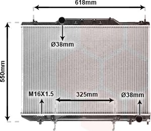 VAN WEZEL 53002255 Radiator motorkjøling VAN WEZEL 53002255 Radiator motorkjøling