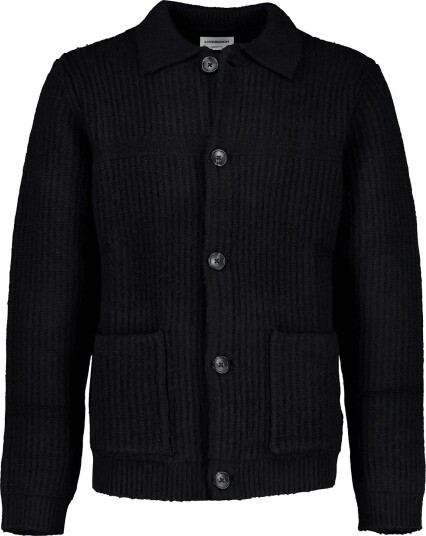 Lindbergh Chunky Knitted Button Cardigan L/S Black S