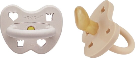 Hevea Smokker 3–36 Md. 2-pack Naturgummi Hornbæk Hevea 3-36 md Smokk Beige Grå