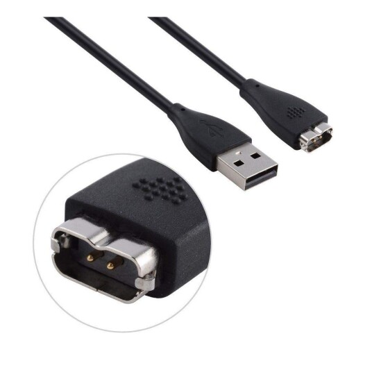 Estore Fitbit Charge HR Kompatibel USB Ladekabel 28 Cm Svart