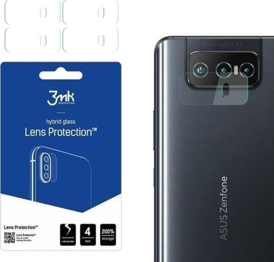 3Mk Hybridglass Til Kamerabeskytter 3Mk Lens Protection Asus Zenfone 8 Flip 5G [4-Pakning]