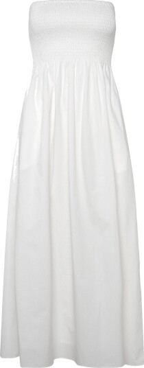 Faithfull The Brand Jamie Midi Dress   White   L