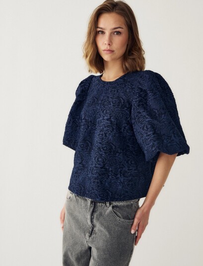 Noella N Shelly Blouse Navy L