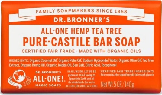 Dr. bronner tea tree såpe 140 gr