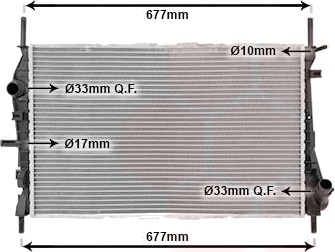 VAN WEZEL 18002376 Radiator motorkjøling VAN WEZEL 18002376 Radiator motorkjøling