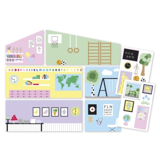 Lundby Creative Veggdekor Skole