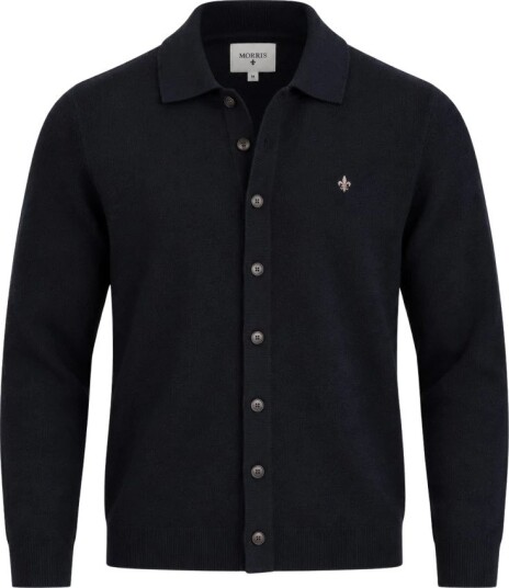 Morris Merino Shirt Cardigan NAVY L