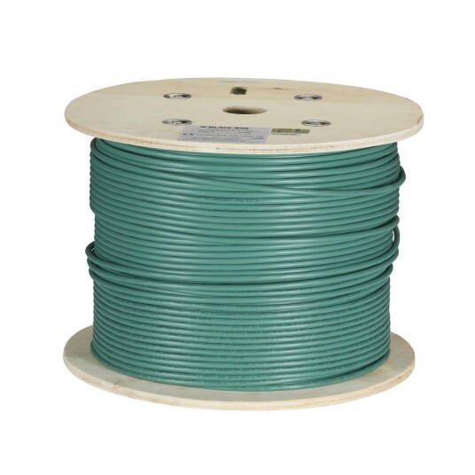 BLACK BOX GIGATRUE CAT6A STRD SHLD PVC BULK CABLE, SFTP 1000' GREEN BLACK BOX GIGATRUE CAT6A STRD SHLD PVC BULK CABLE, SFTP 1000' GREEN