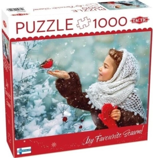 Tactic Puzzle 1000 Stk. Jenta Med Den Røde Hansken Tactic Puzzle 1000 Stk. Jenta Med Den Røde Hansken