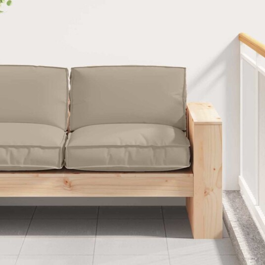 vidaXL Pute Oxford Stoff Gråbrun 80 x 80 x 12 cm