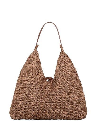 Becksöndergaard Paper Straw Siena Bag   Brown   