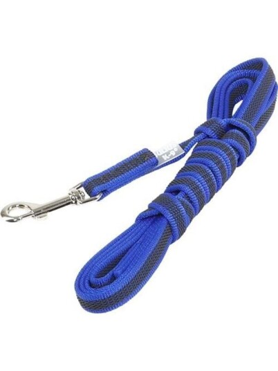 Julius-K9 C&G Super-Grip Leash.Blue/Grey.14Mm/3M.With Handle.Max 30Kg