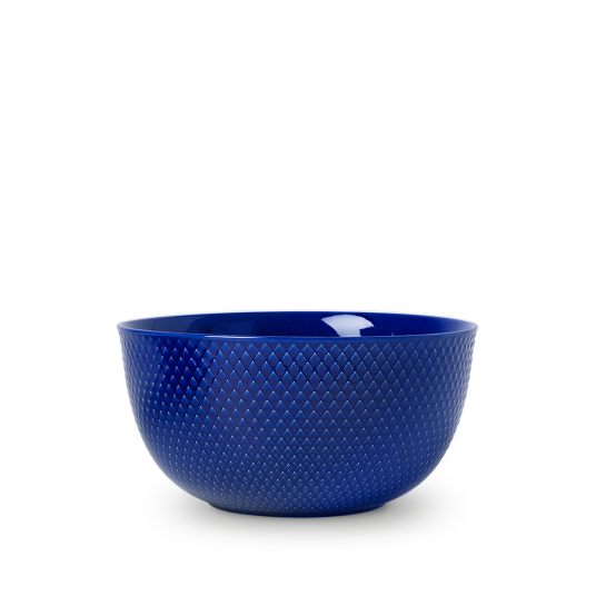 Lyngby Porcelæn Rhombe serveringskål Ø 22 cm Mørkeblå Lyngby Porcelæn Rhombe serveringskål Ø 22 cm Mørkeblå