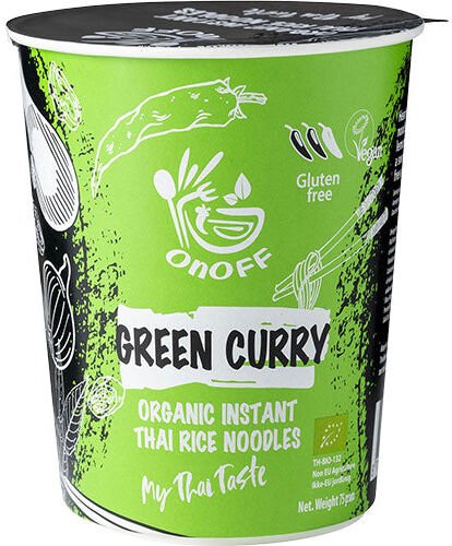 ONOFF SPICES Instant nudelsuppe Grønn Karry Øko