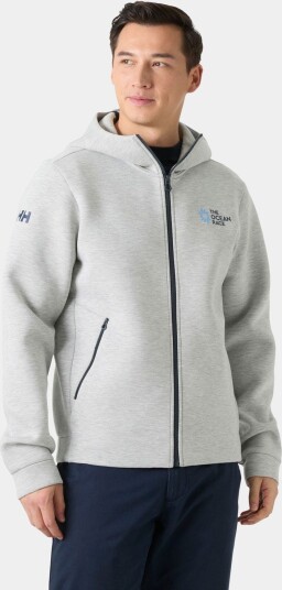Helly Hansen Men’s The Ocean Race Full zip Hoodie Grå M