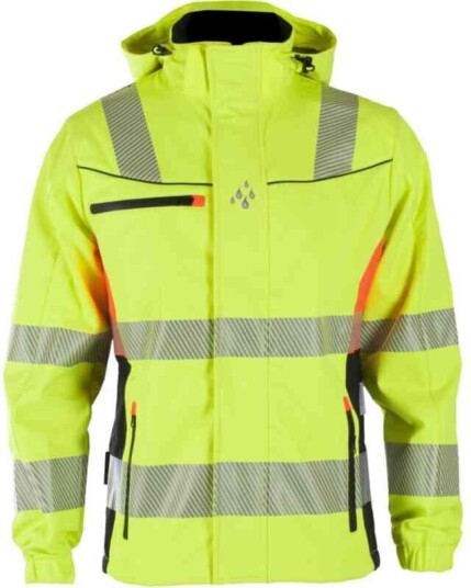 BS Gjøvik Softshelljakke, HiVis kl.3 Unisex, Str. S, Gul/Sort BS Gjøvik Softshelljakke, HiVis kl.3 Unisex, Str. S, Gul/Sort