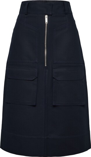Maison Kitsune Army Skirt Navy 40