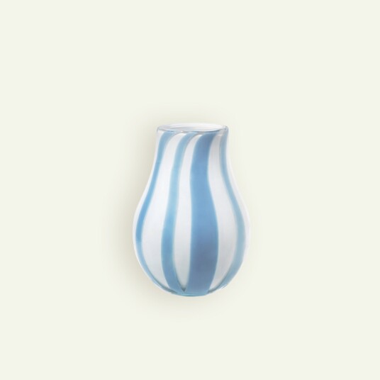 Ada Stripe Vase 22,5 cm Plein Air/Light Blue