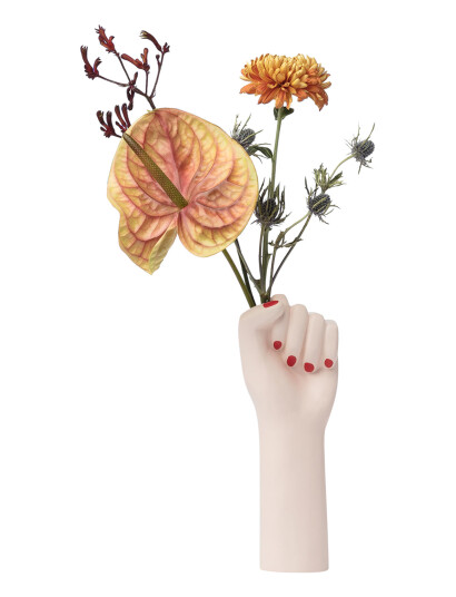 DOIY Vase - Girl Power - White - H26CM DOIY Vase - Girl Power - White - H26CM