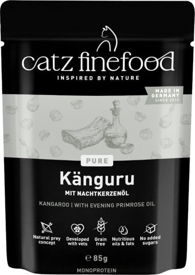 Catz Finefood Purrrr Porsjonsposer Kenguru 8 x 85 g