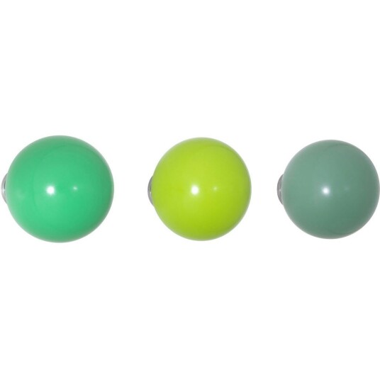 Vitra Coat Dots Knott 3 pk Kroker og kleshenger Aluminium Grønn 20116402 Vitra Coat Dots Knott 3 pk Kroker og kleshenger Aluminium Grønn 20116402