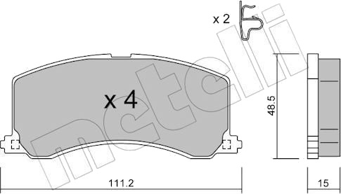 METELLI 22 0248 0 Bremseklosser