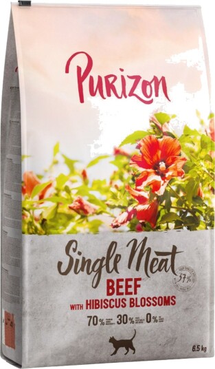 Purizon Single Meat Tørrfôr Storfe med Hibiskusblomster 2x6.5kg