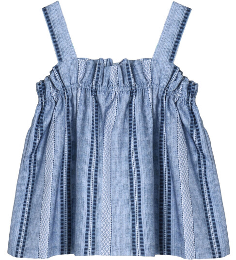 Fliink Topp Ruffle Amie Navy Fliink 104 Singlet Blå