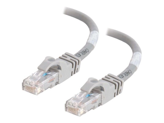C2G Cat6 Booted Unshielded (UTP) Network Patch Cable - koblingskabel - 30 cm - grå