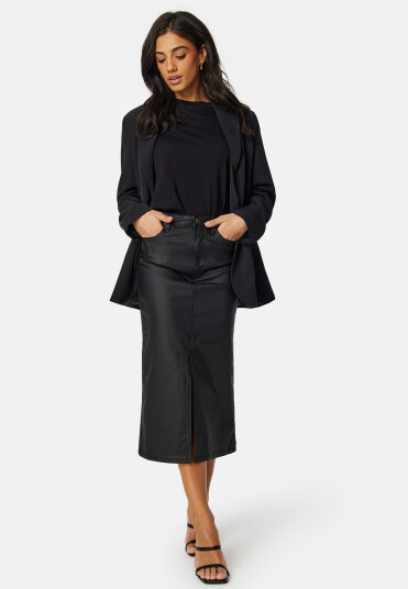 Object Collectors Item Naya Coated Mid Waist Skirt Black XS Object Collectors Item Naya Coated Mid Waist Skirt Black XS