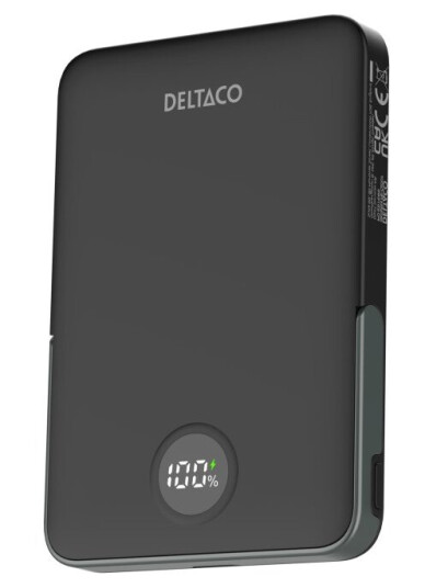 Power Bank 5000 Mah, Stand, Wireless, Pd 20 W, Magnet, Black Power Bank 5000 Mah, Stand, Wireless, Pd 20 W, Magnet, Black