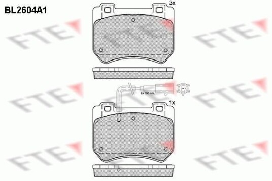 Bremseklosser FTE 9010854 Bremseklosser FTE 9010854
