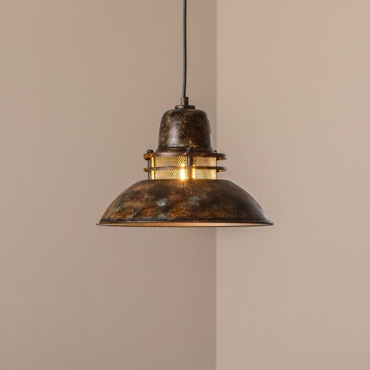 Pendellampe Opviq dimbar Brun / rust Stue / spisestue Metall Vintage Pendellampe Opviq dimbar Brun / rust Stue / spisestue Metall Vintage