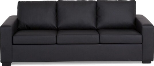 Crazy 3 seters Sofa i Kunstlær Svart