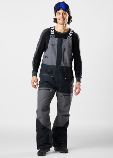 Swedemount Freeride Bib Pants Charcoal/Black Xs Skibukser