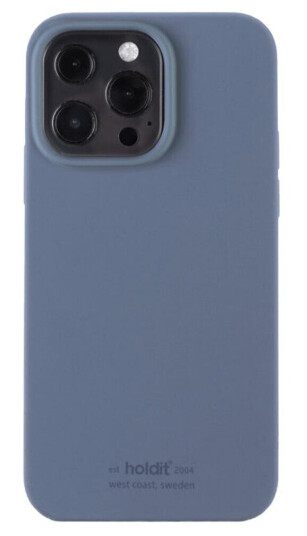 Holdit iPhone 13 Pro Soft Touch Silikon Deksel - Pacific Blue