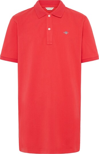 Gant Kids Shield Pique Ss Polo Shirt Red 152