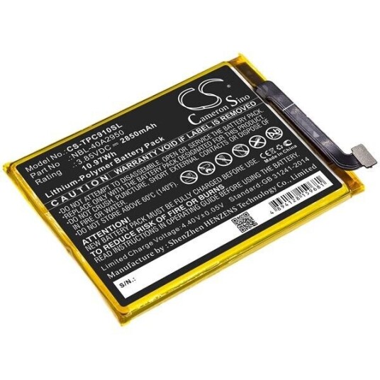 TP-Link TP7062 batteri (2850 mAh 3.85 V, Sort)