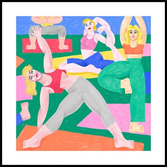 Cépé Cépé  Yoga Ga Plakat Plakat / 100x100cm 