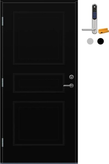 Ytterdør Bygg1 Arendal med Yale Doorman Classic Home