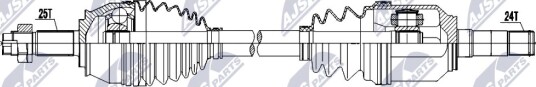 NTY NPW FT 101 Drivaksel NTY NPW FT 101 Drivaksel