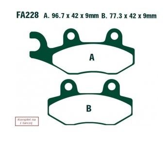Bremseklosser EBC Brakes SFA228