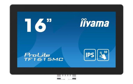 Iiyama ProLite 15.6" Berøringsskjerm Skjerm Full HD IPS - TF1615MC-B1 Svart Iiyama ProLite 15.6" Berøringsskjerm Skjerm Full HD IPS - TF1615MC-B1 Svart