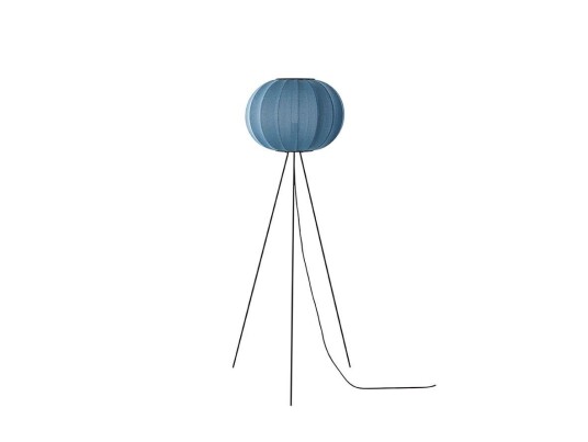 Made By Hand - Knit-Wit 45 Round Gulvlampe Høy Blue Stone